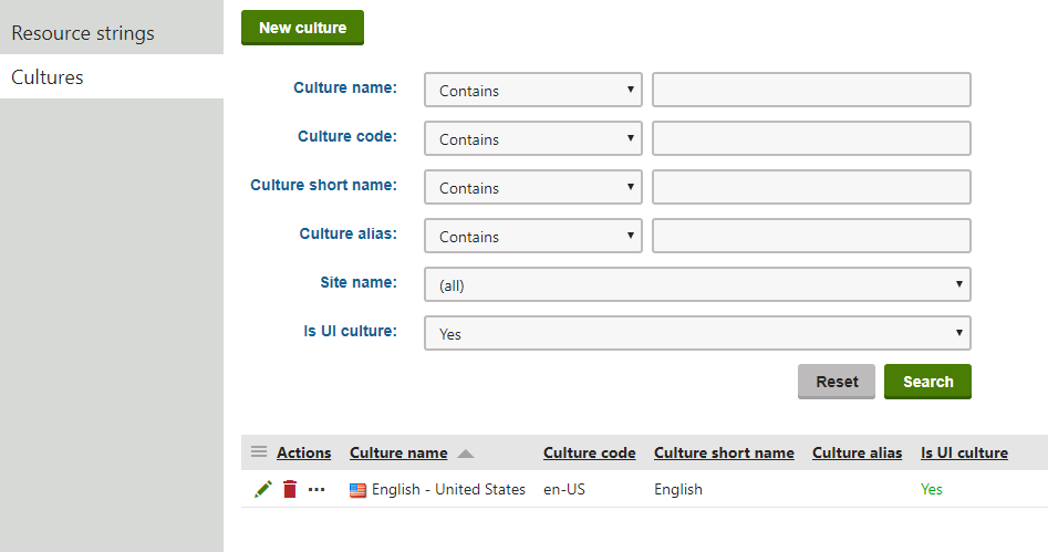 Multilingual Interface