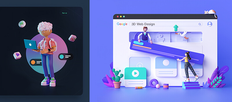 Animated 3D Static Sites